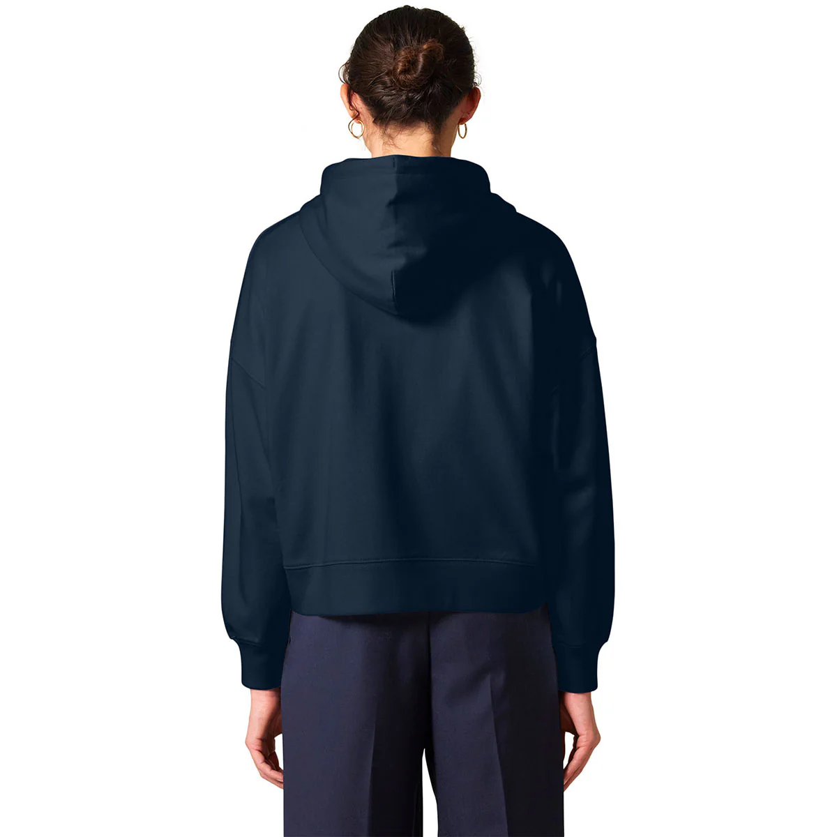 Stanley/Stella Women's French Navy Stella Ida Full-Zip Hooded Sweatshirt - Image 5