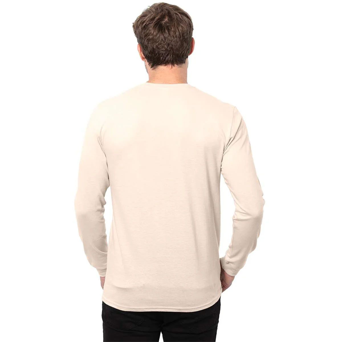 Threadfast Apparel Men's Sand Epic Long Sleeve T-Shirt - Image 2