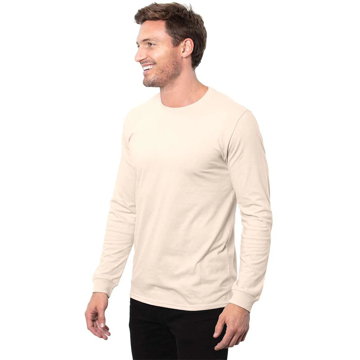 Threadfast Apparel Men's Sand Epic Long Sleeve T-Shirt - Image 3