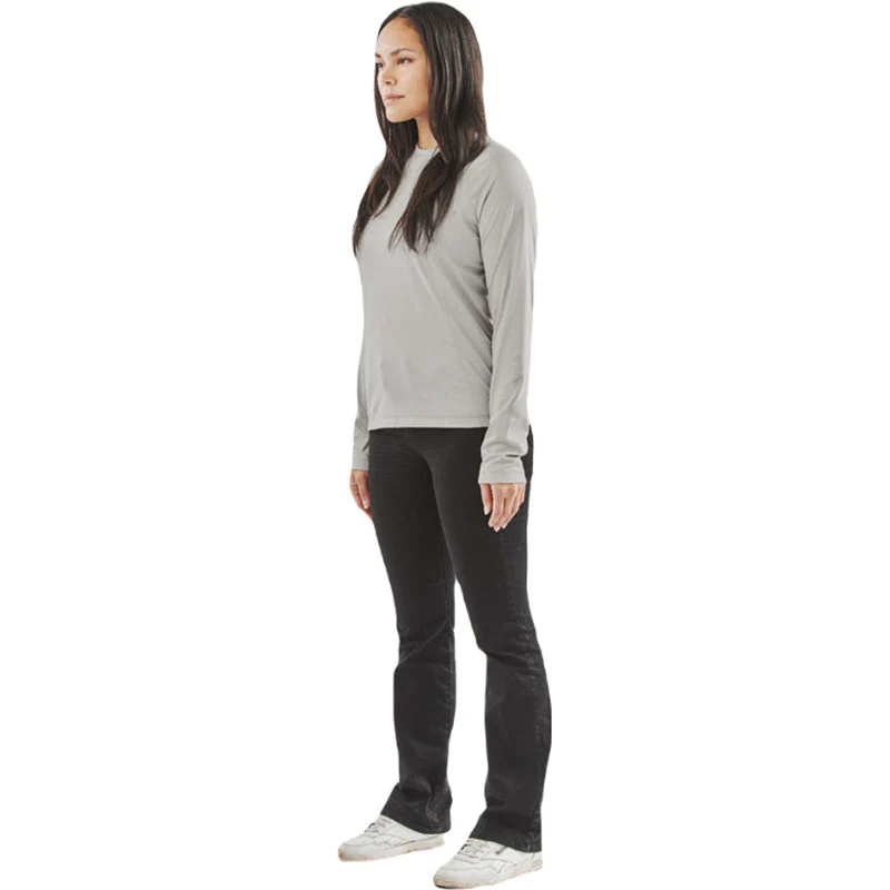 Stormtech Women's Ash Heather Volante H2X-DRY Long Sleeve Tee - Image 4