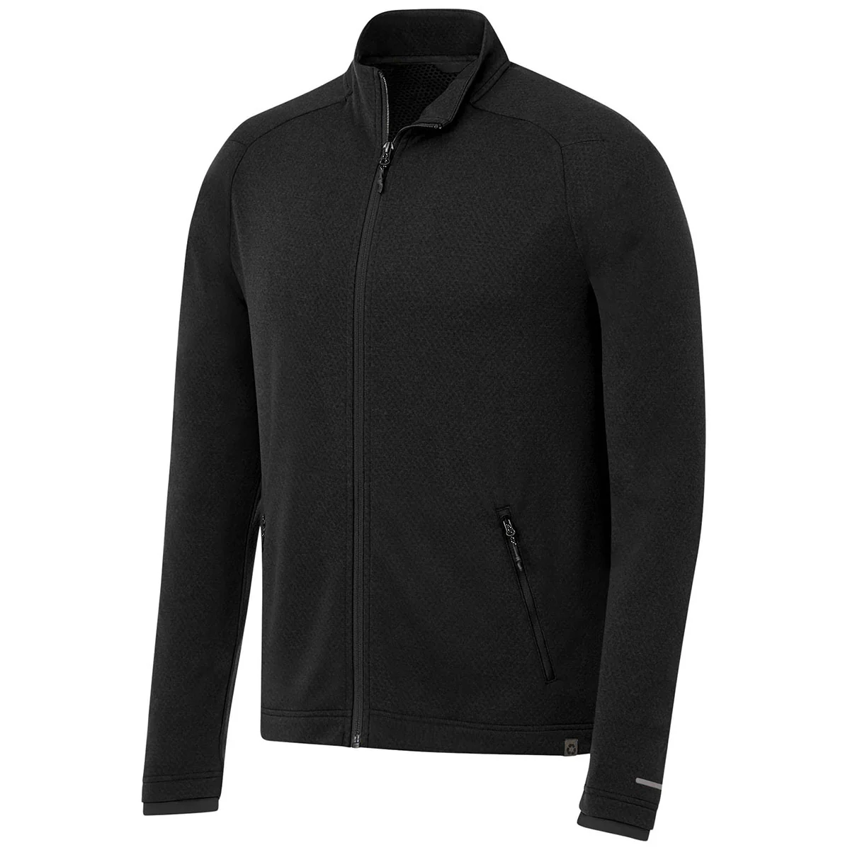 Elevate Men's Black Asgard Eco Knit Full Zip Performance Jacket - Image 3