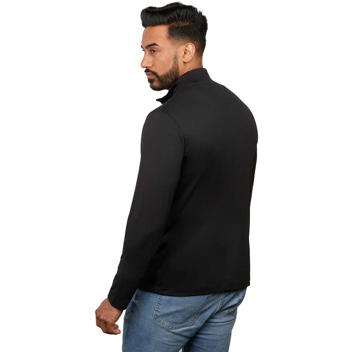 Elevate Men's Black Izu Everything Performance Eco Quarter Zip - Image 4