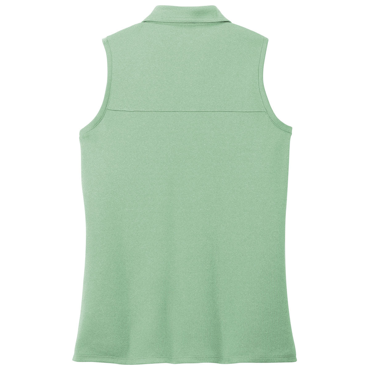 TravisMathew Women's Beryl Green Heather Coto Performance Sleeveless Polo - Image 2