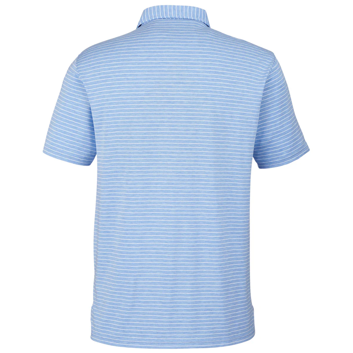 tasc Men's Polar Heather/White Cloud Lightweight Polo Brookline Stripe - Image 2