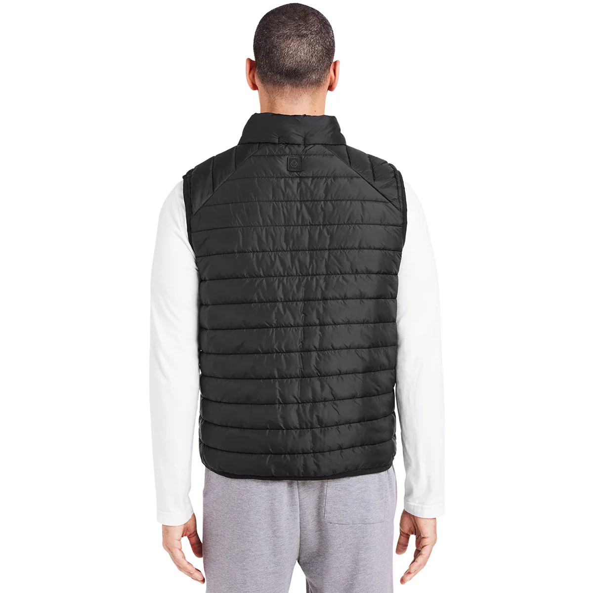tasc Men's Black Quilted Puffer Vest - Image 5