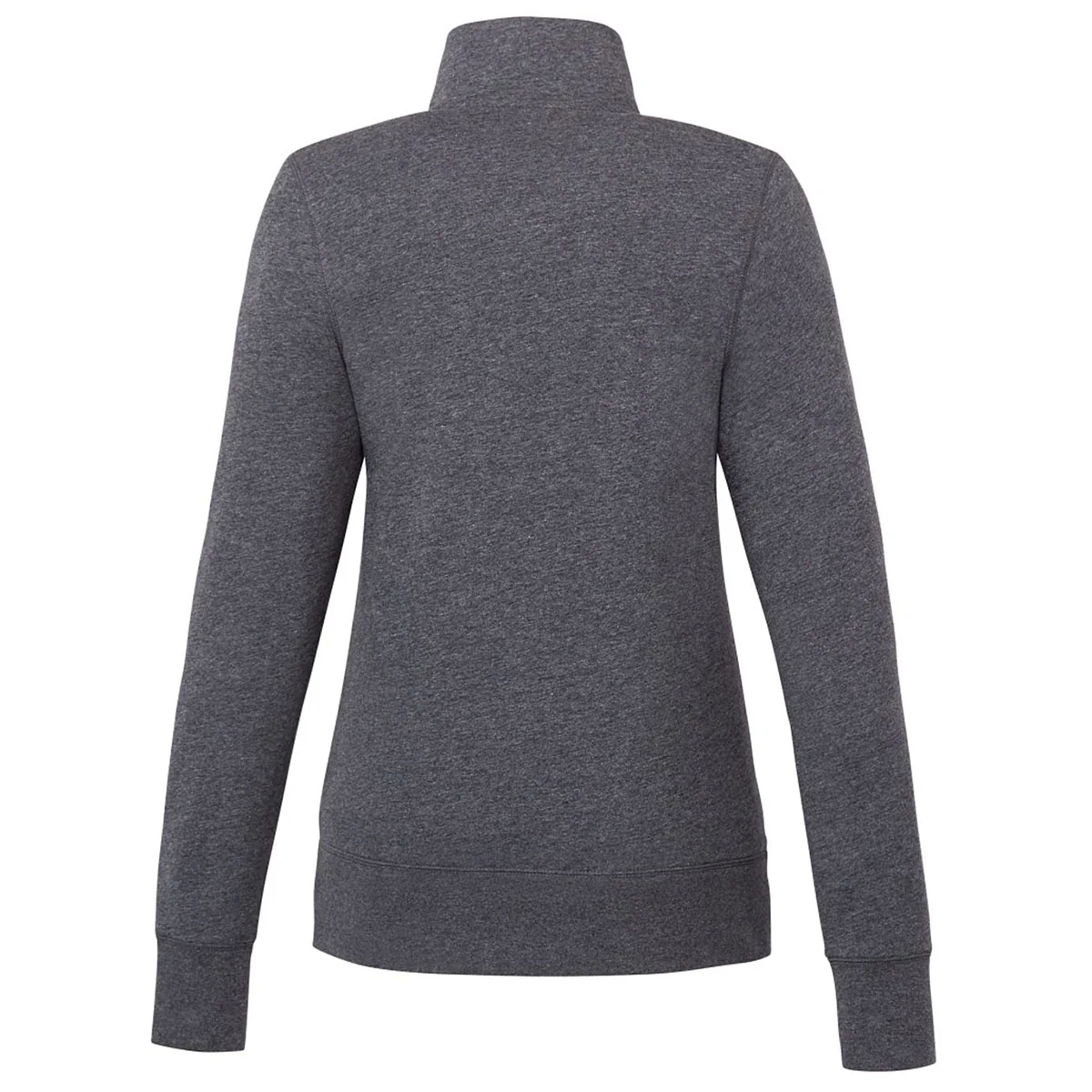 Trimark Women's Heather Dark Charcoal Argus Eco Fleece Full Zip - Image 2