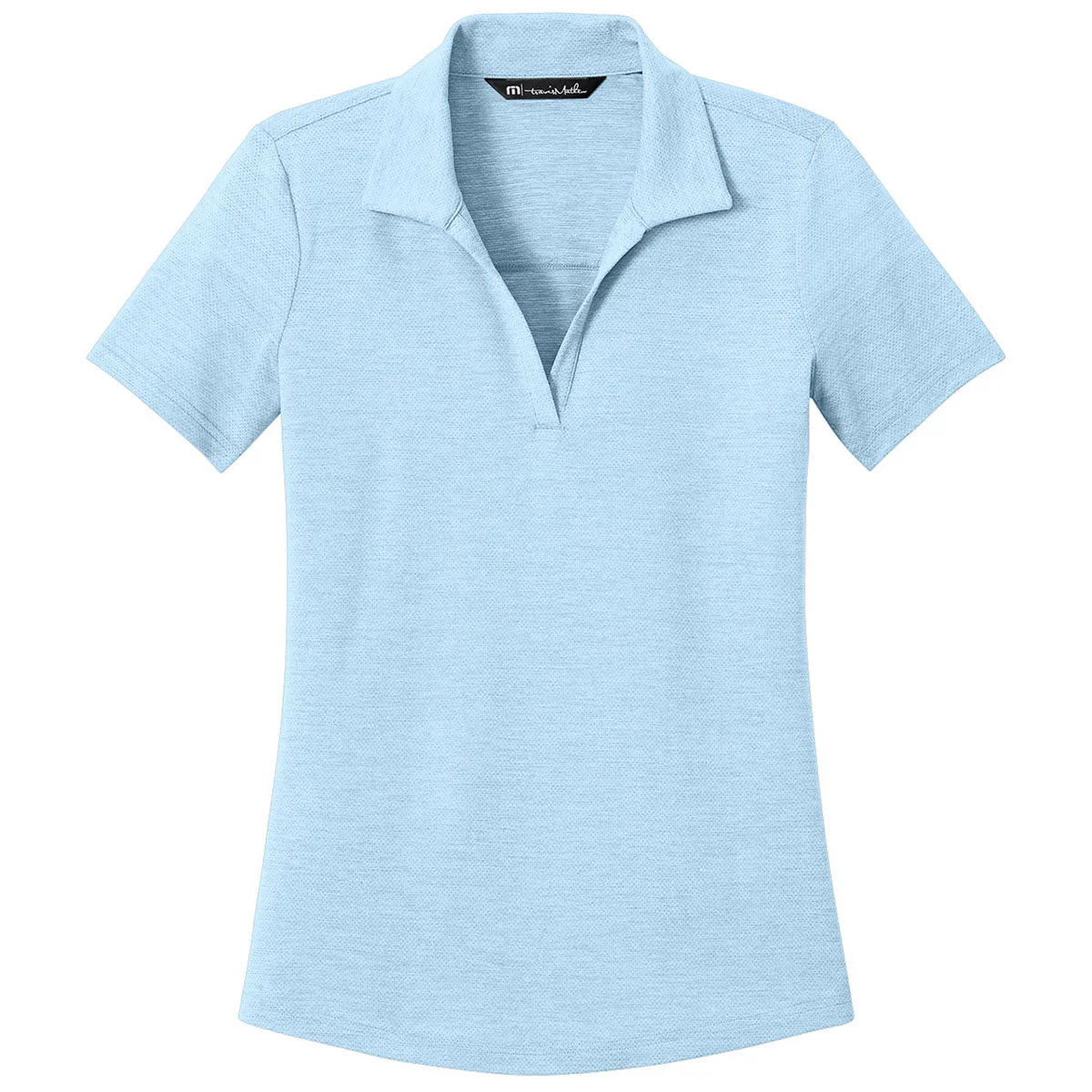 TravisMathew Women's Airy Blue Heather Onward Polo
