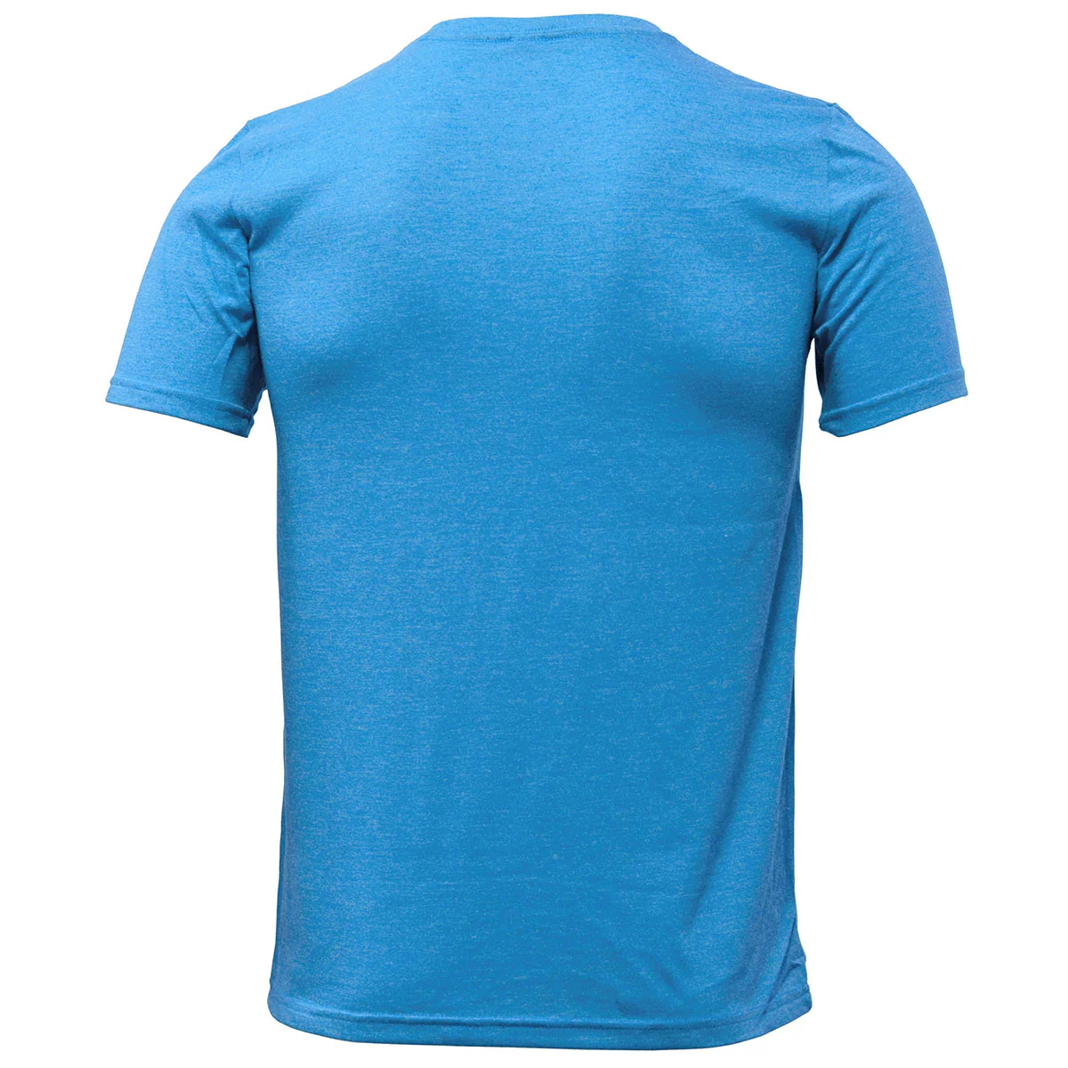 BAW Men's Columbia Blue Tri-Blend T-Shirt Short Sleeve - Image 2