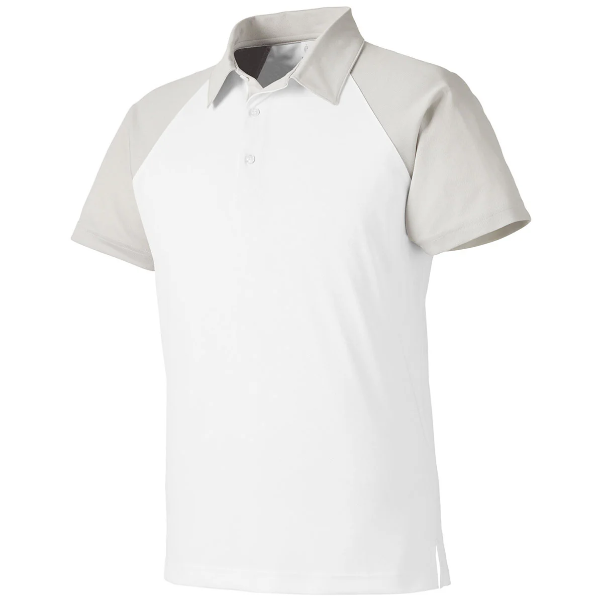 Team 365 Men's White/Sport Silver Command Snag-Protection Colorblock Polo - Image 3