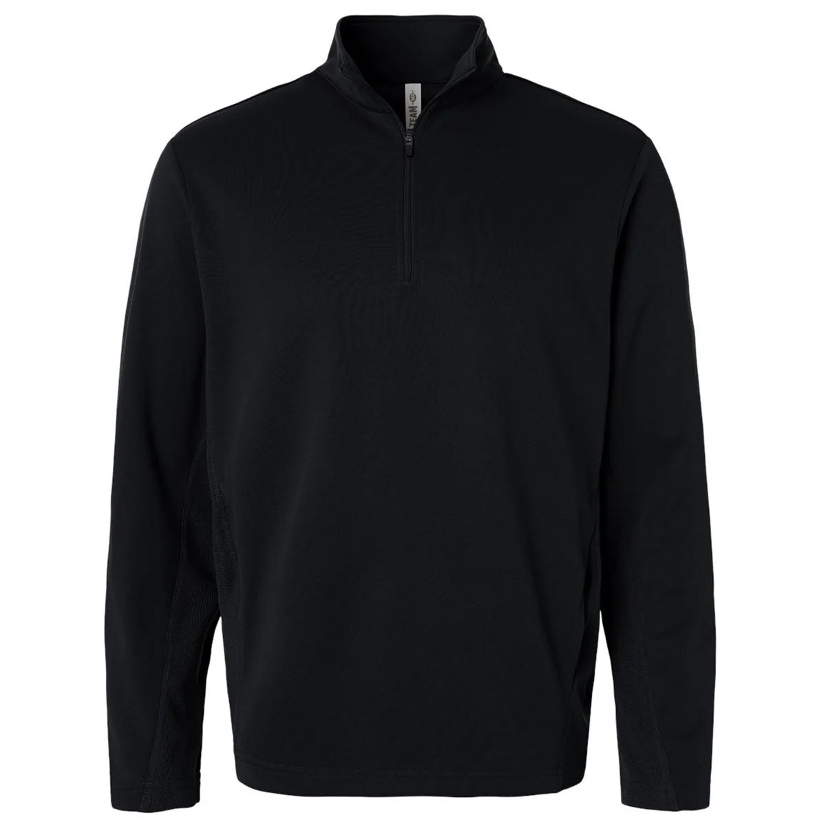 Team 365 Unisex Black Squad Cadet Quarter-Zip Tech Fleece Pullover