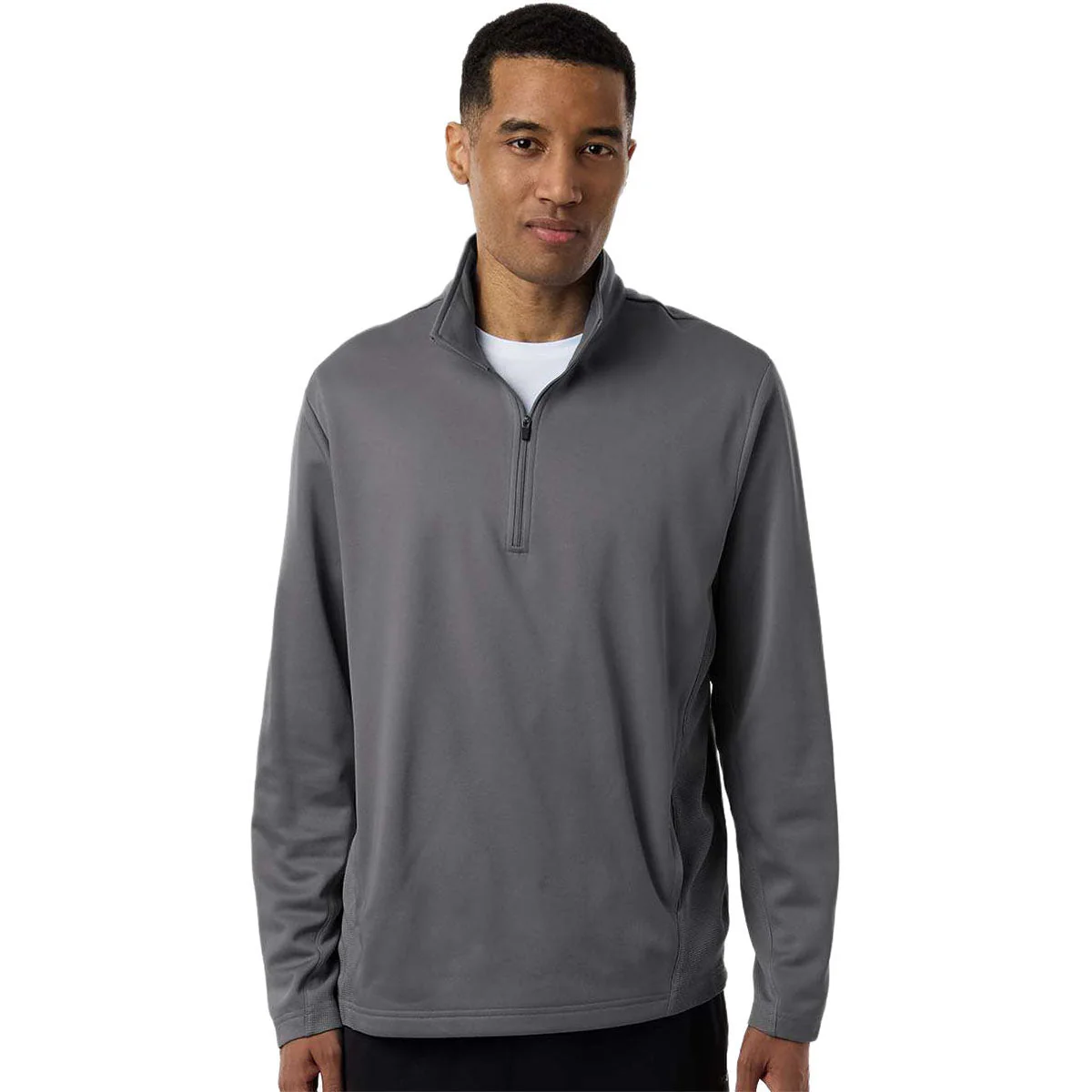Team 365 Unisex Sport Graphite Squad Cadet Quarter-Zip Tech Fleece Pullover - Image 3