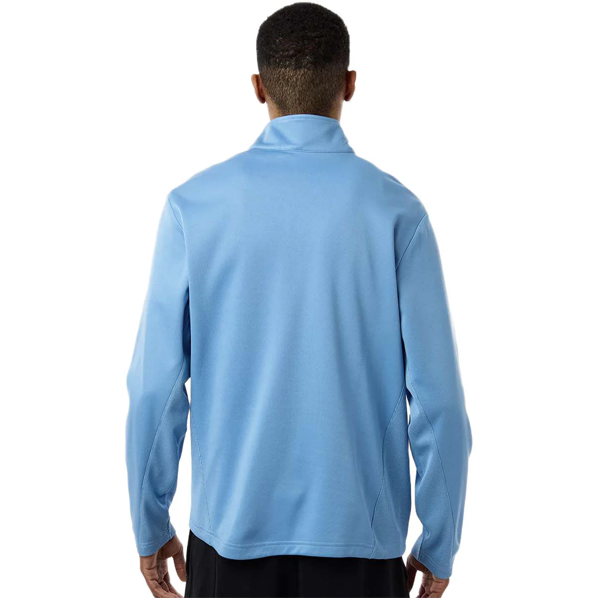 Team 365 Unisex Sport Light Blue Squad Cadet Quarter-Zip Tech Fleece Pullover - Image 4