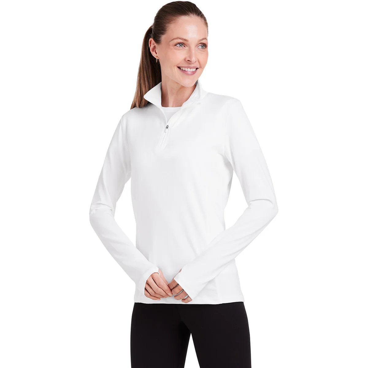 tasc Women's White Recess Quarter-Zip - Image 6