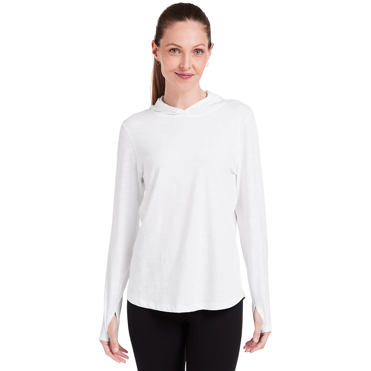 tasc Women's White Recess Hooded Pullover - Image 4