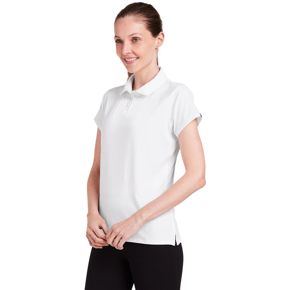 tasc Women's White Air Lightweight Polo - Image 6
