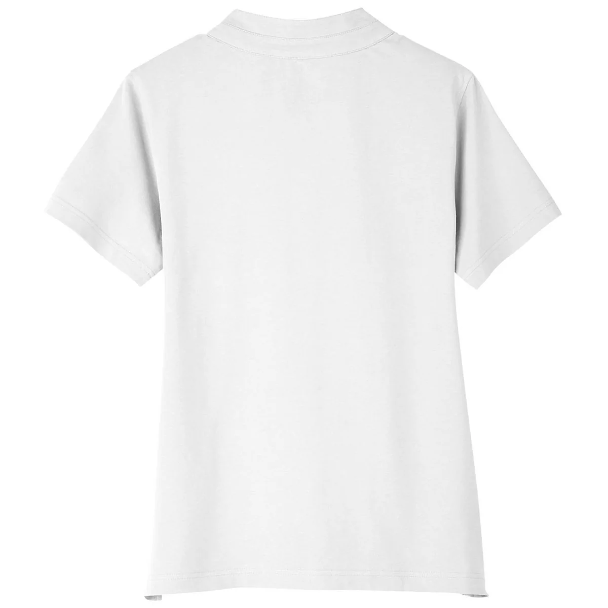 UltraClub Women's White Lakeshore Stretch Cotton Performance Polo - Image 2