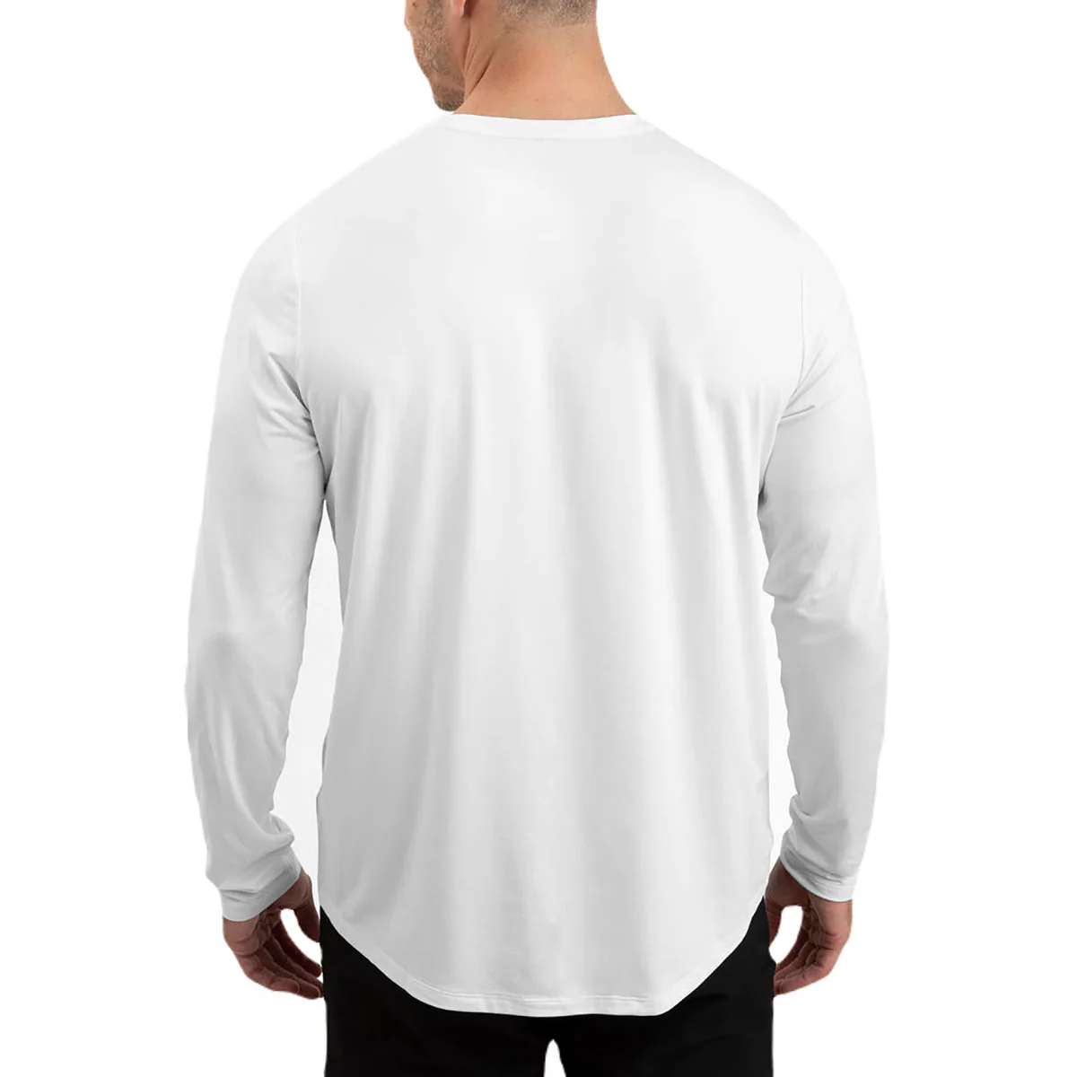 UNRL Men's White Ultra Long Sleeve - Image 4