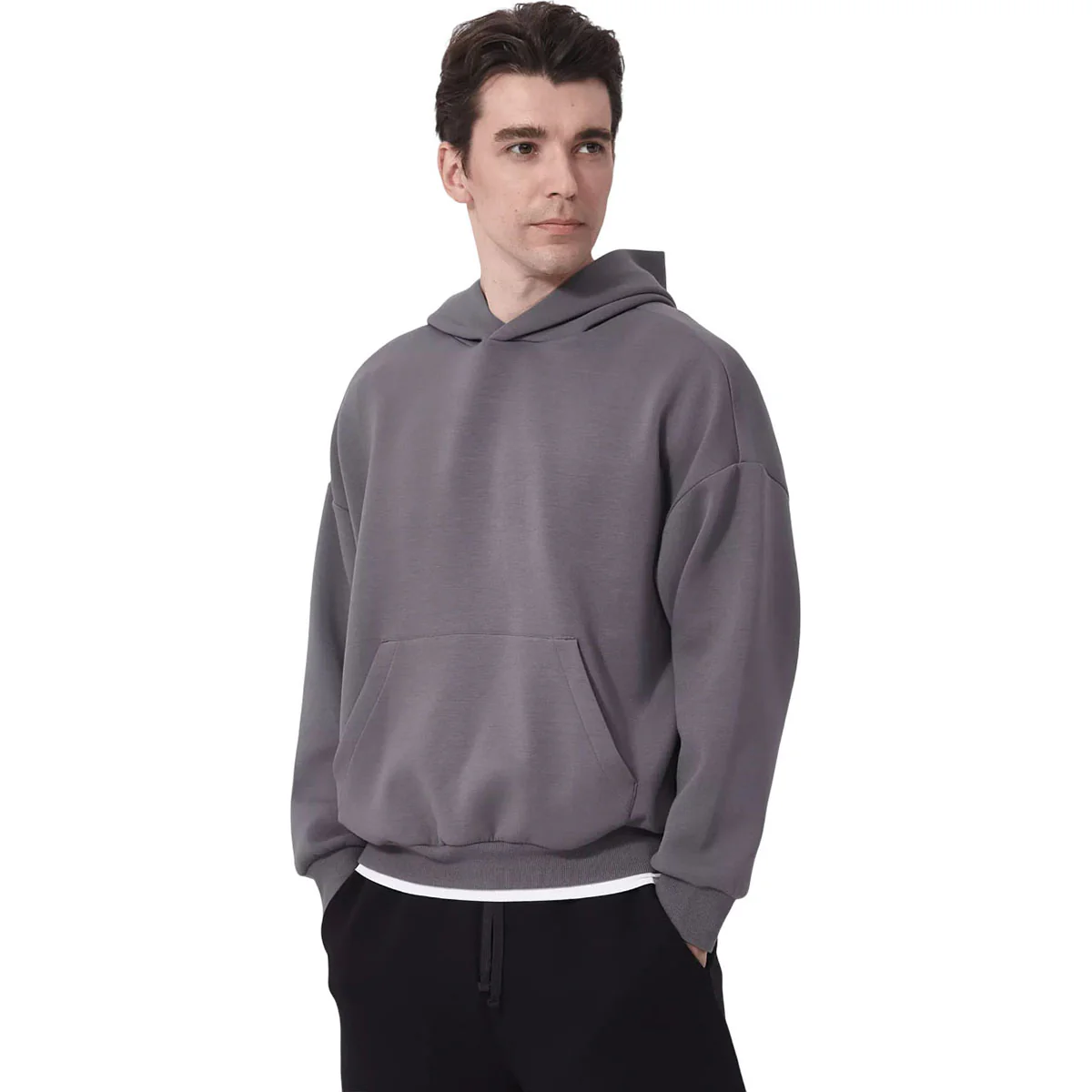 Levelwear Unisex Grey Stone Luxe Signature Hoodie - Image 6