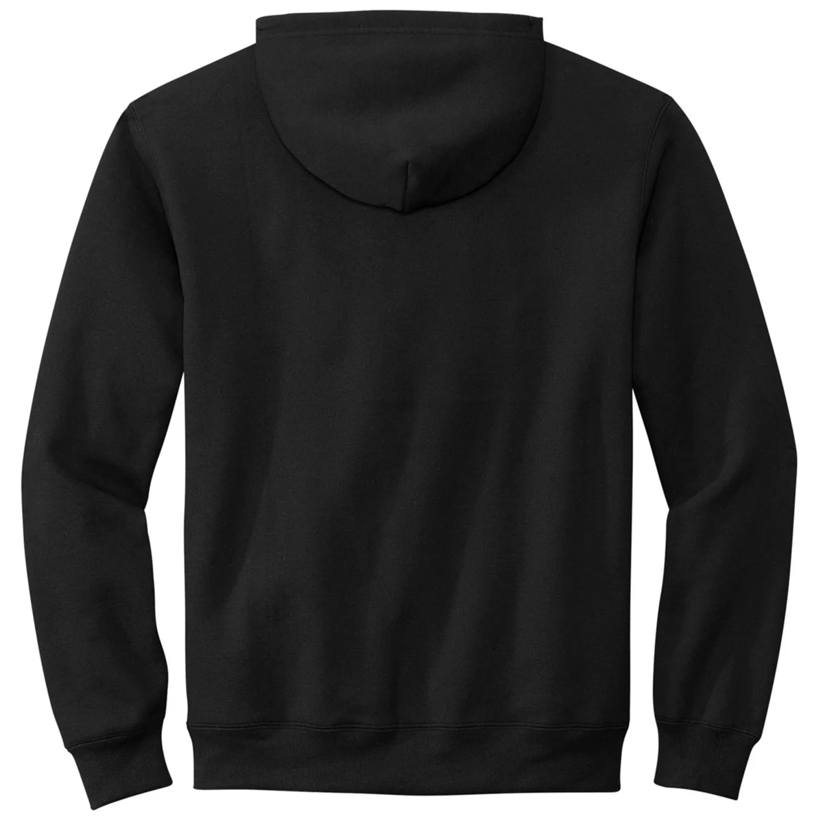 Volunteer Knitwear Men's Deep Black Chore Fleece Full-Zip Hoodie - Image 2