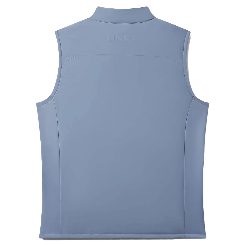UNRL Men's Storm Blue Vancouver Quilted Vest - Image 2