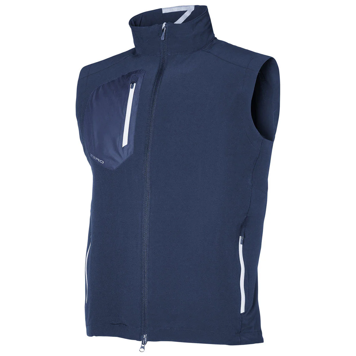 Zero Restriction Men's Navy Full-Zip Vest - Image 3