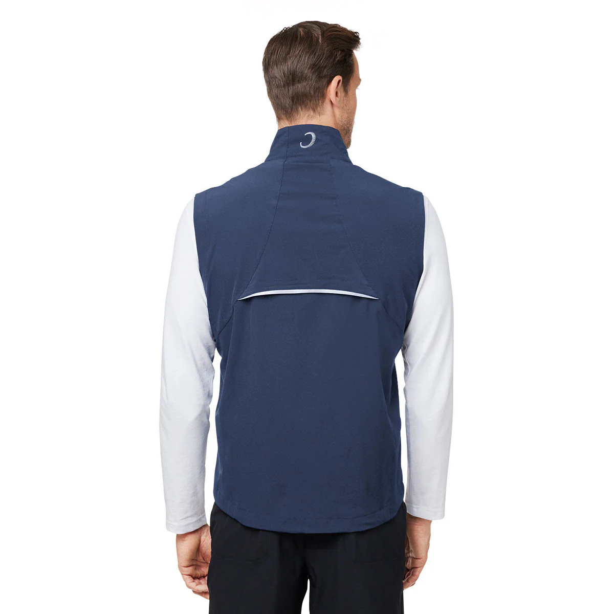 Zero Restriction Men's Navy Full-Zip Vest - Image 5