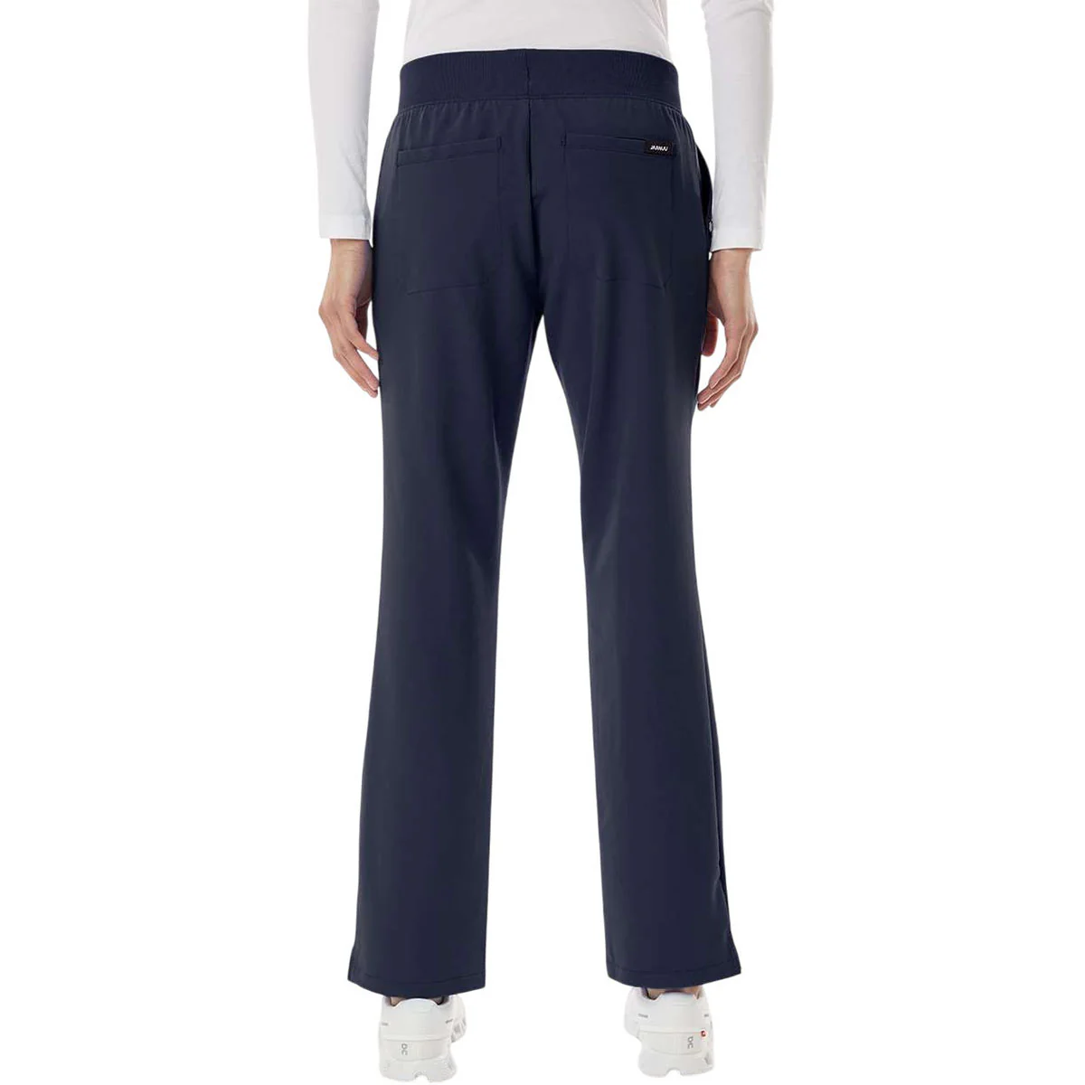 Jaanuu Women's Midnight Navy Xenos Essential Knit-Waist Scrub Pants - Image 4