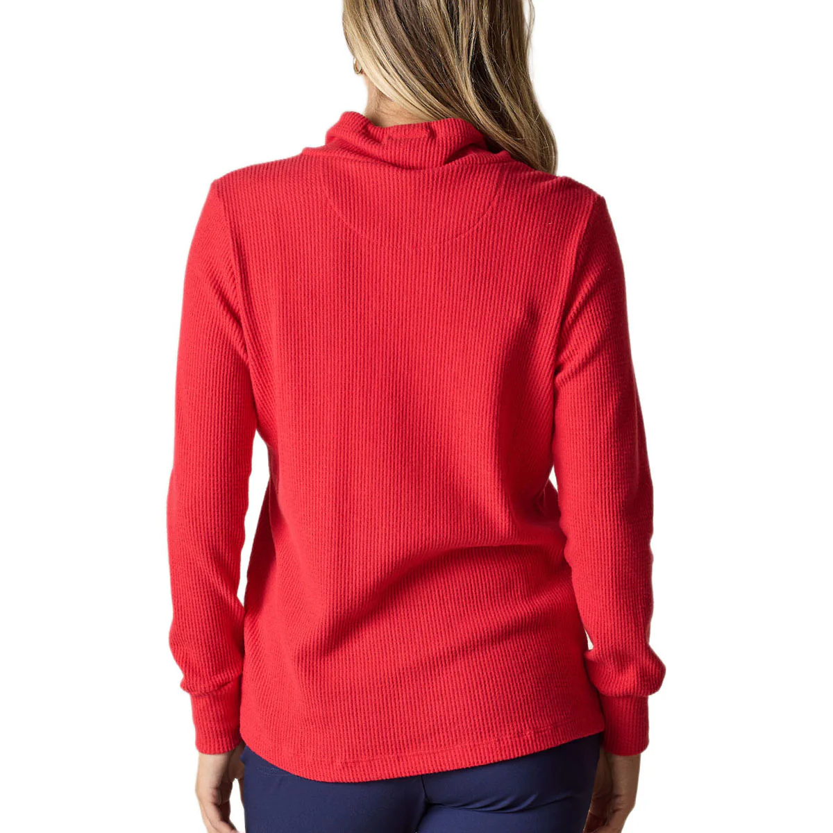 Straight Down Women's Flame Red Misty Top - Image 3