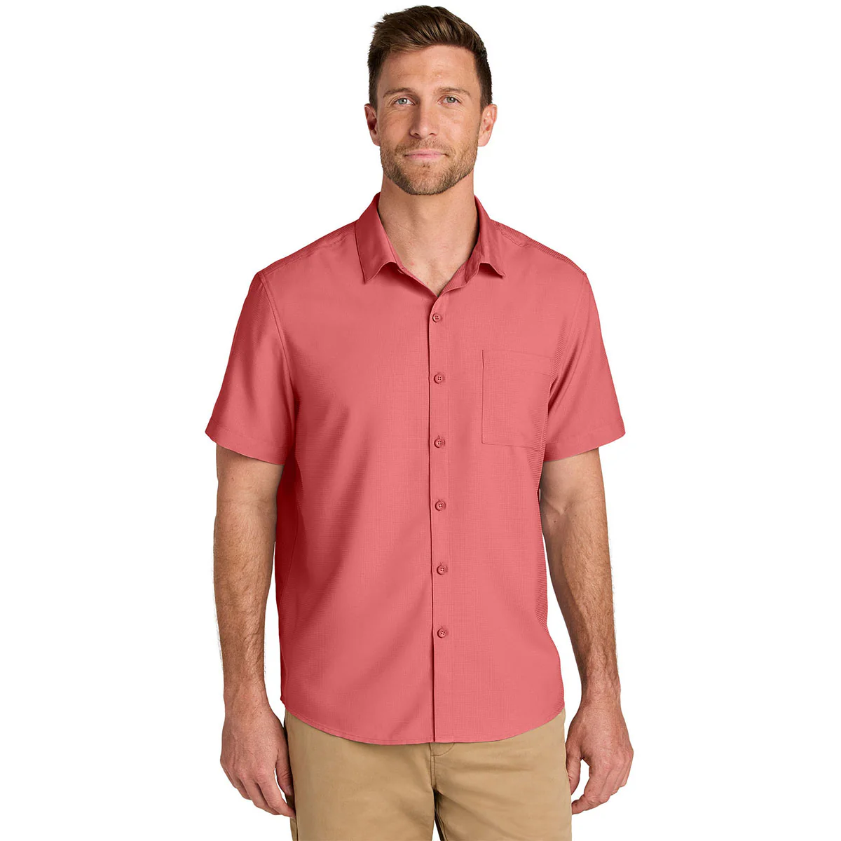 Port Authority Men's Coral Reef Short Sleeve UV Dockside Shirt - Image 3