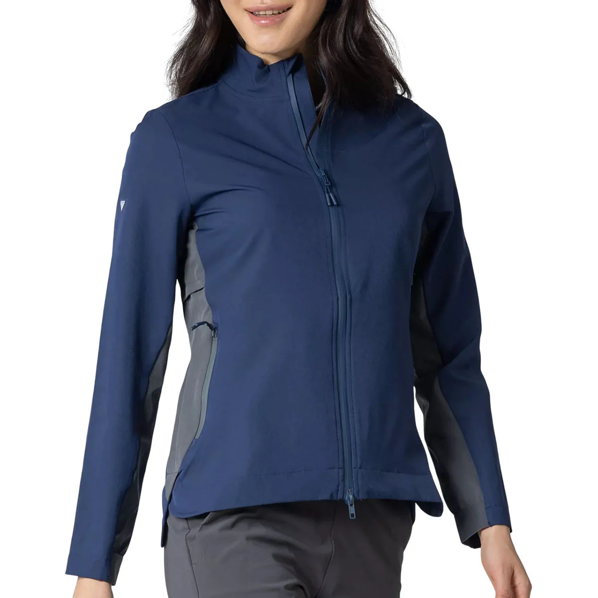 Levelwear Women's Navy/Charcoal Bevel Jacket - Image 6