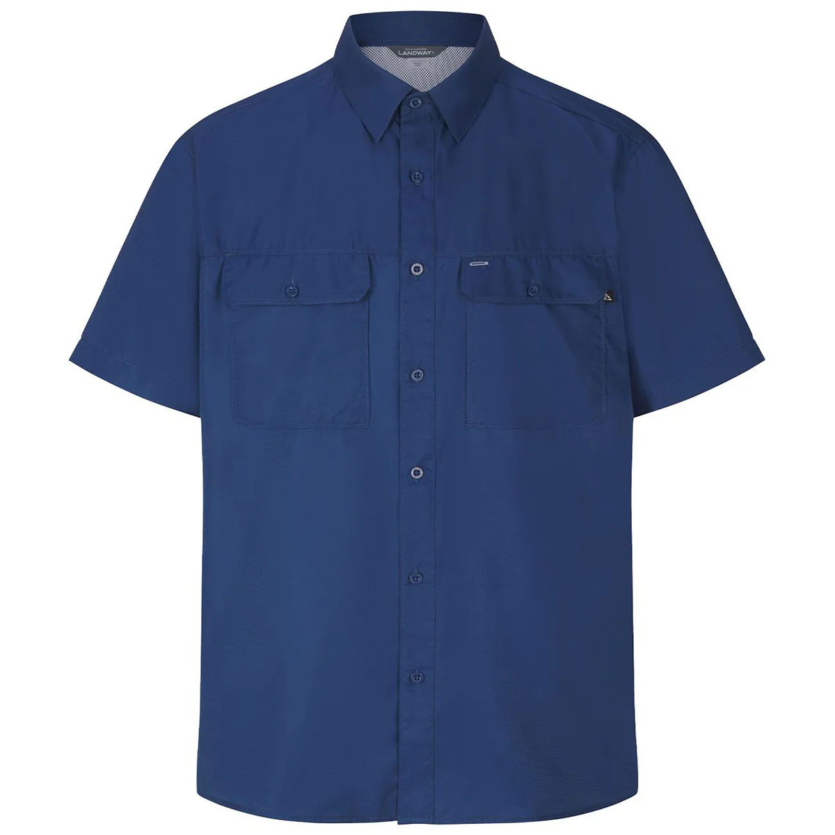 Landway Men's Dark Blue Short Sleeve Seabright Outdoor Utility Shirt