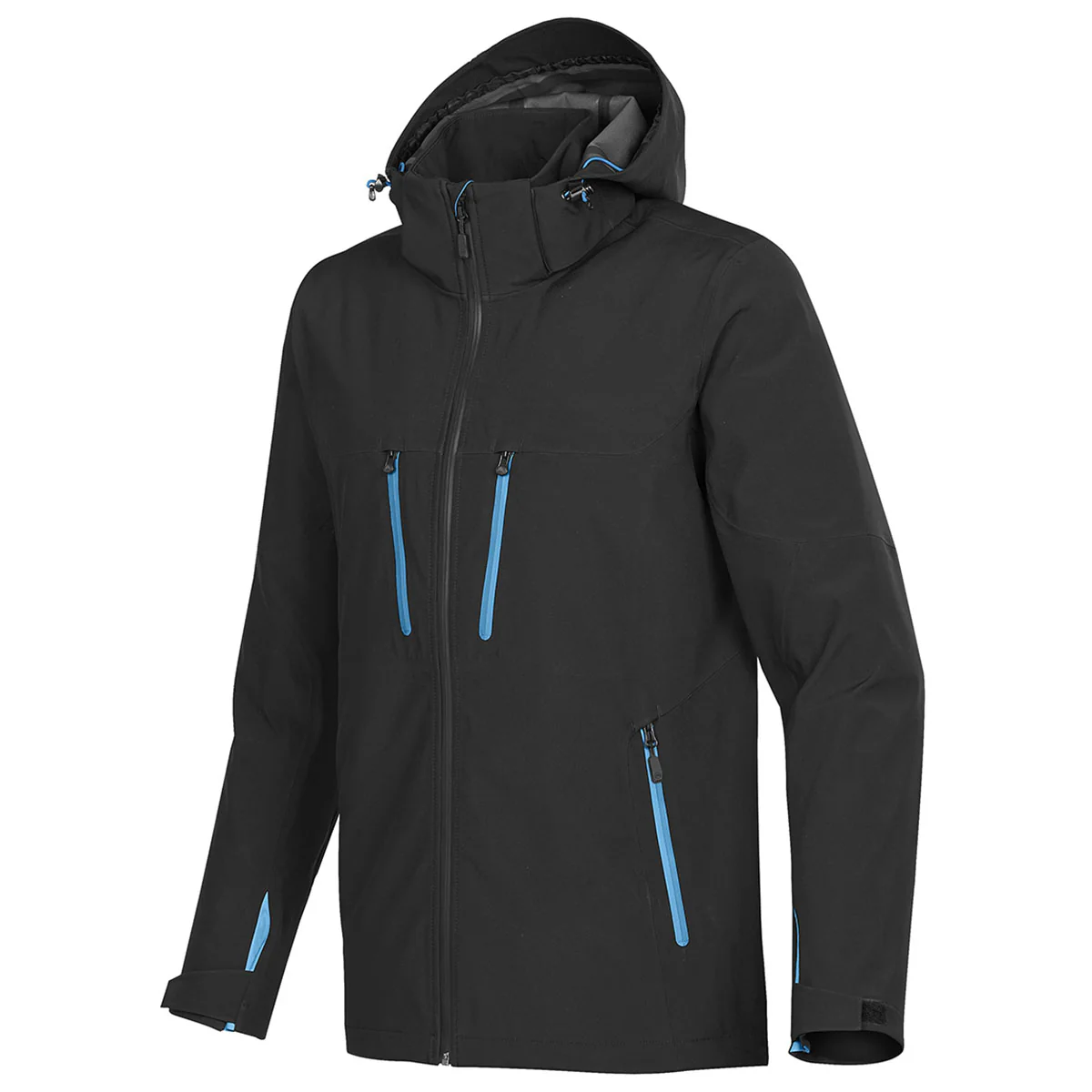 Stormtech Men's Black/Electric Blue Patrol Softshell - Image 3