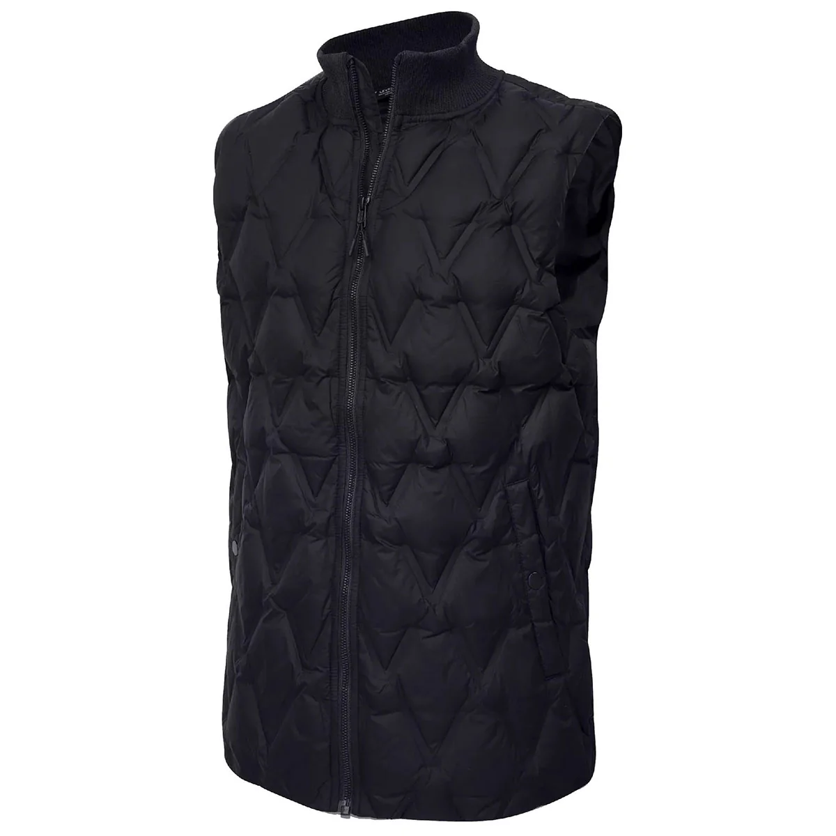 Levelwear Men's Black Loft Quilted Vest - Image 3