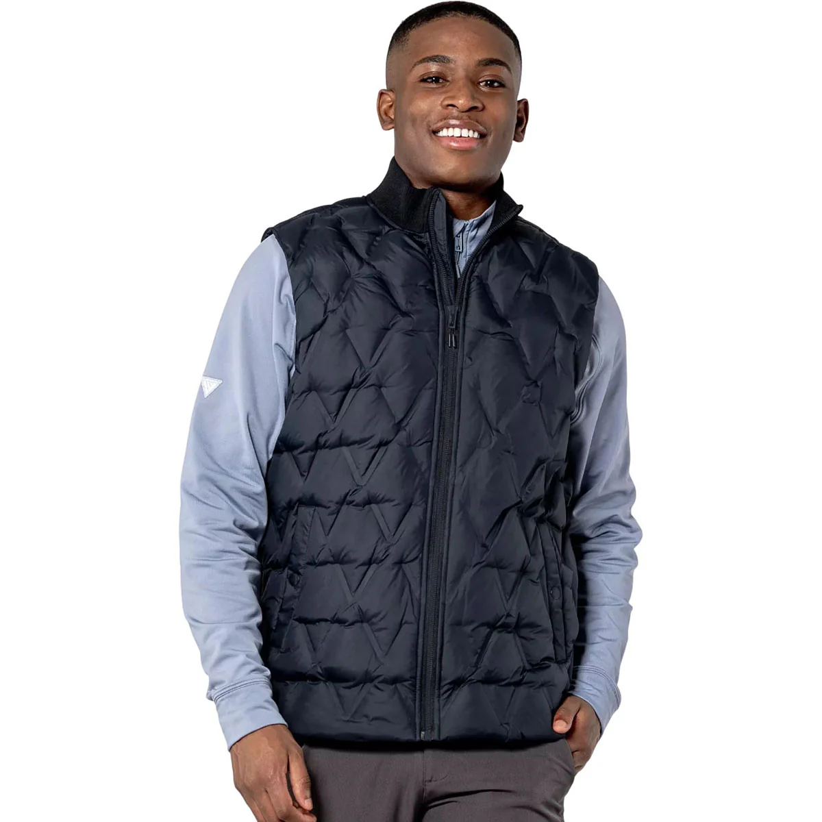 Levelwear Men's Black Loft Quilted Vest - Image 4