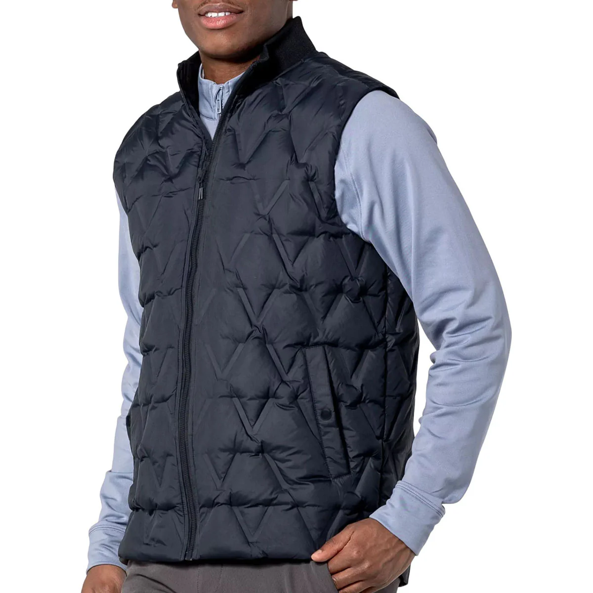 Levelwear Men's Black Loft Quilted Vest - Image 6