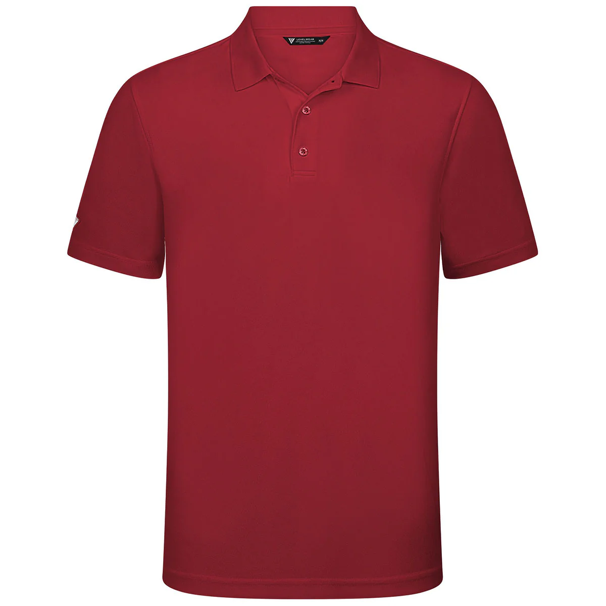Levelwear Men's Flame Red Omaha Polo