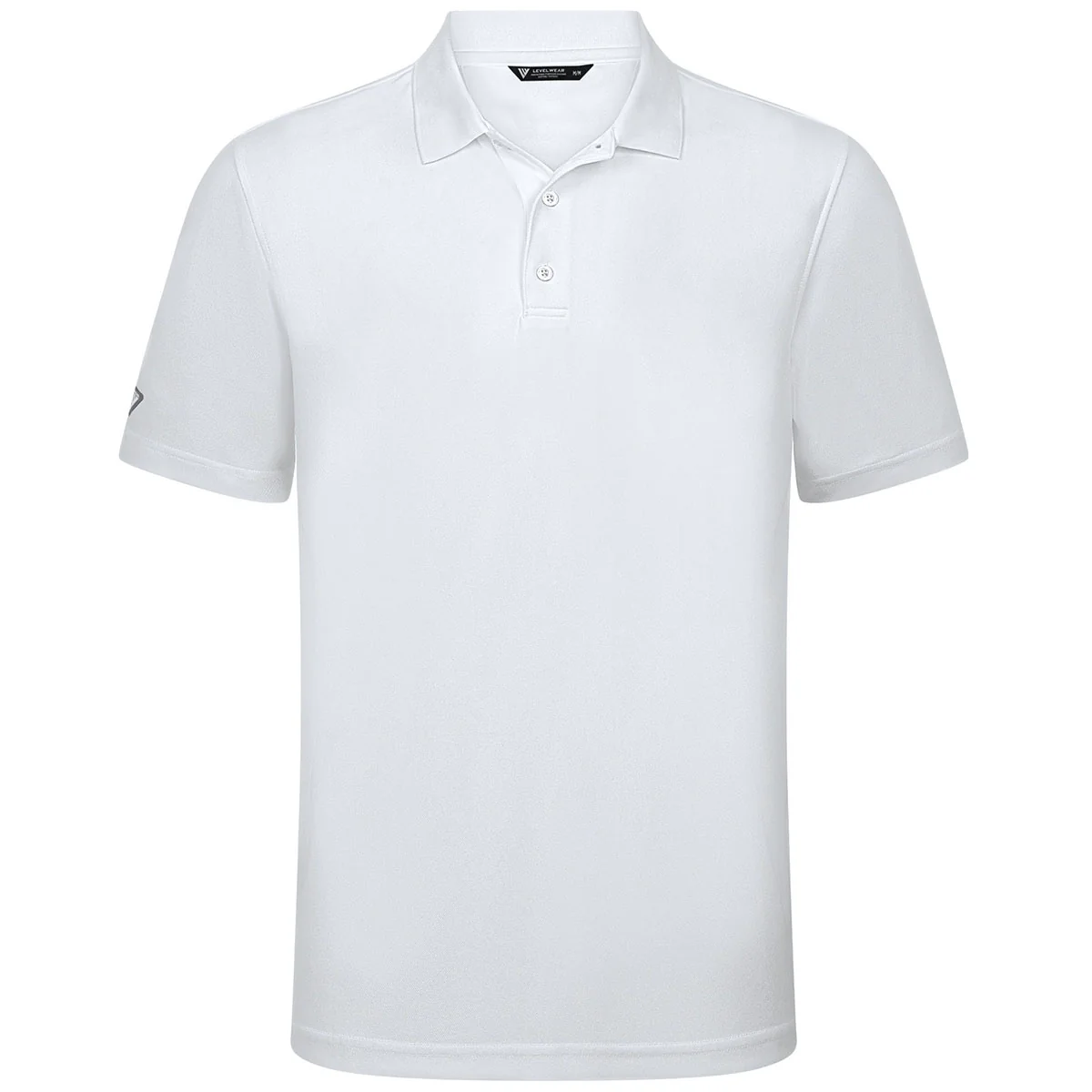 Levelwear Men's White Omaha Polo