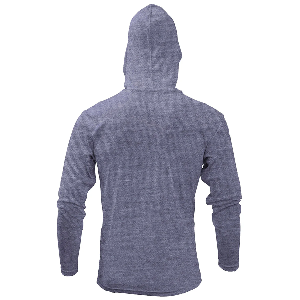 BAW Men's Heather Purple Xtreme-Tek Long Sleeve Hood - Image 2