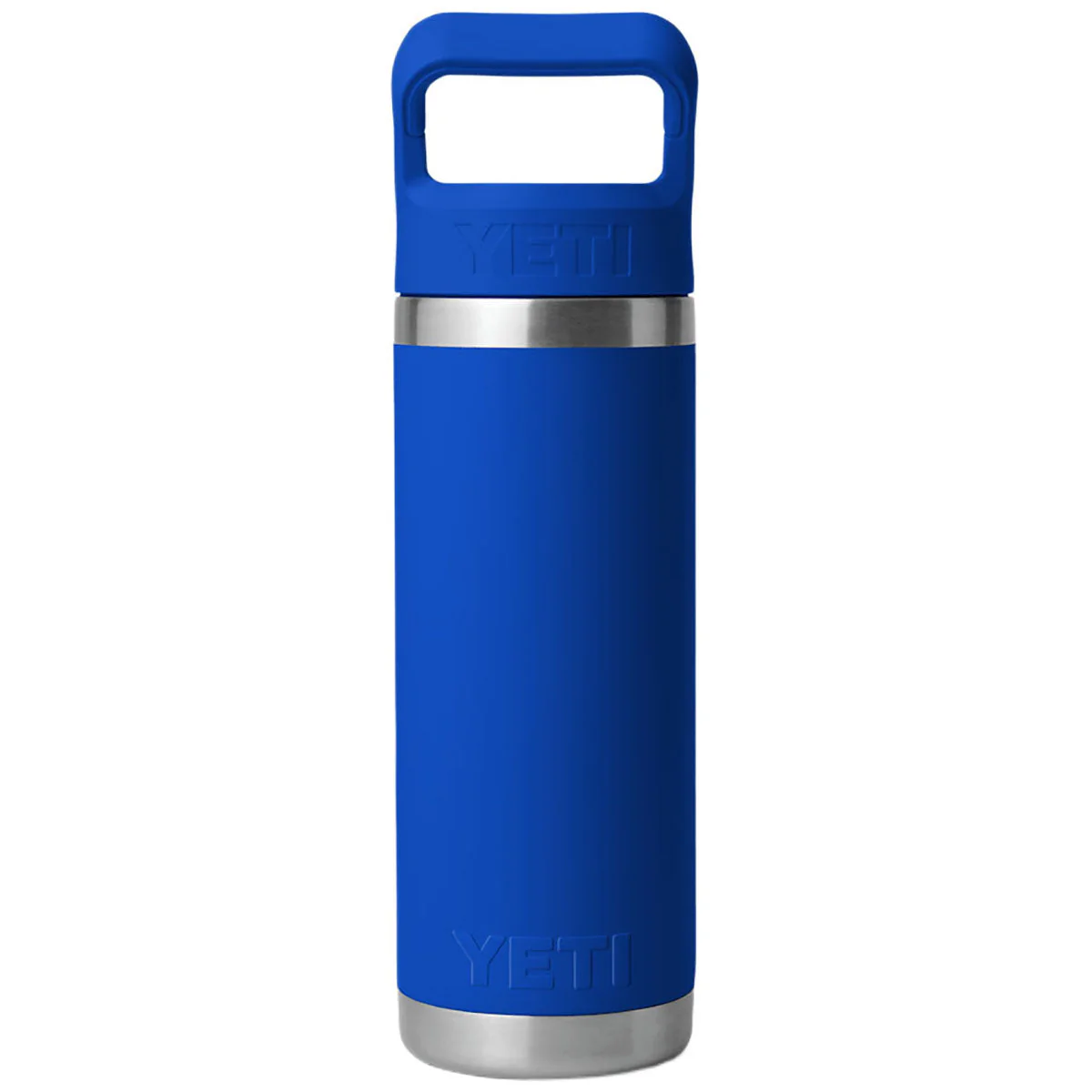 YETI Royal Blue Rambler 18oz Bottle w/ Colored Straw - Image 2