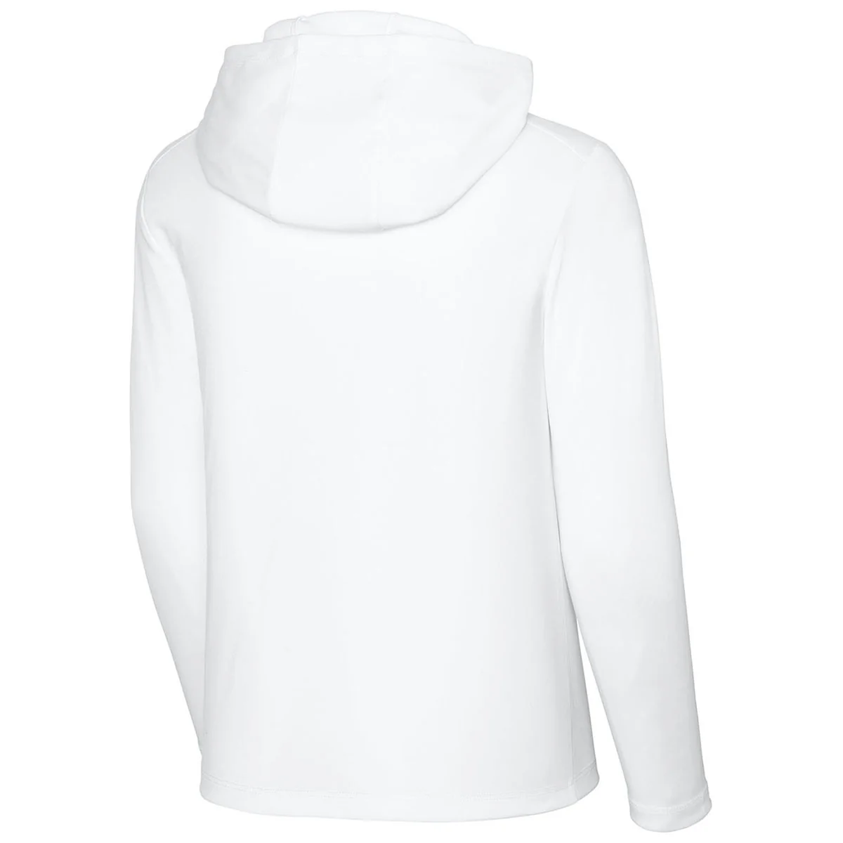 Sport-Tek Youth White Posi-UV Pro Long Sleeve Hoodie - Image 2