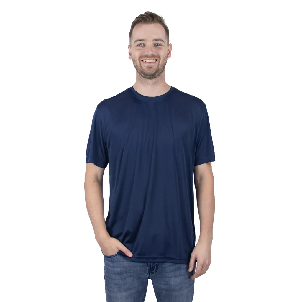 Zusa Men's Navy Blue Breezy Tee 2.0 - Image 3