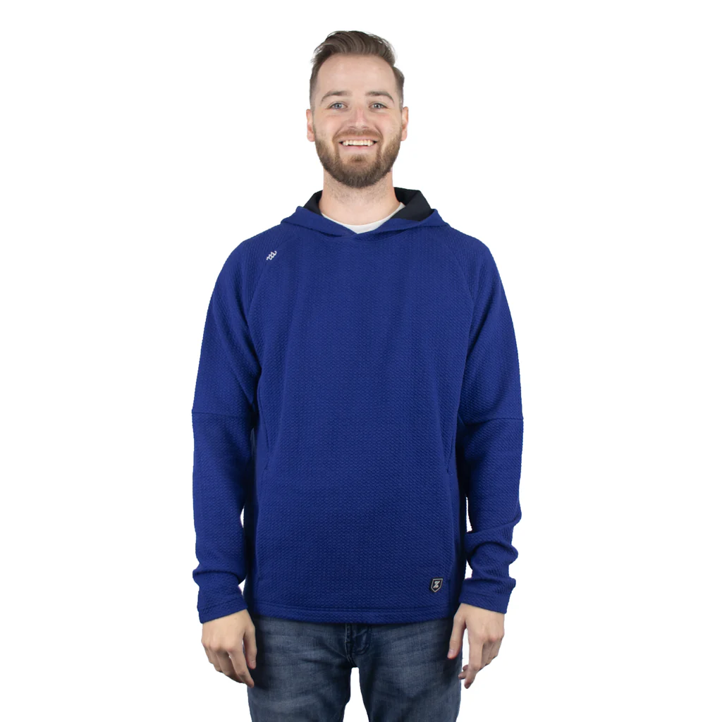 48-Hour Zusa Unisex Cobalt Afton Textured Hoodie - Image 5