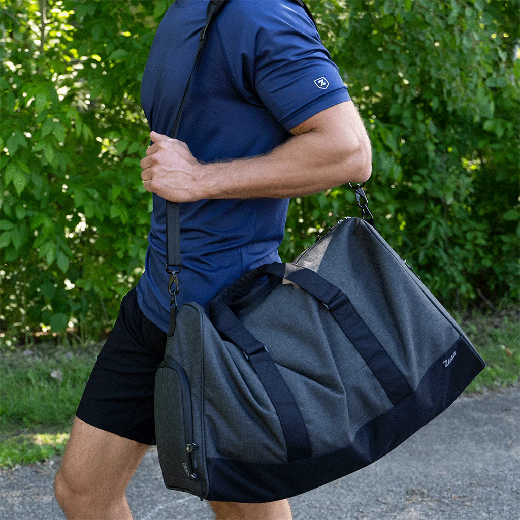 48-Hour Zusa Black Heather Weekender Duffel - Image 9