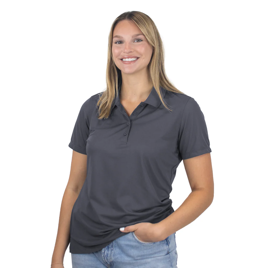 Zusa Women's Charcoal Friday Polo - Image 3