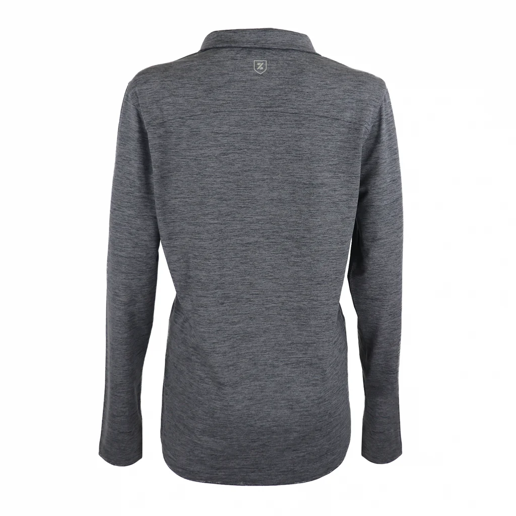 48-Hour Zusa Women's Medium Grey Heather Brisk Quarter Zip - Image 2